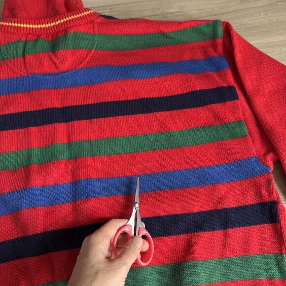 Vintage JC De Castelbajac Sweater POPEYE S.O.S. Safe Ship Sz SM/M(50) Made Italy - Picture 11 of 16